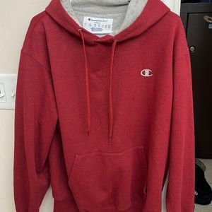 Maroon/ red champion hoodie brand new unisex large